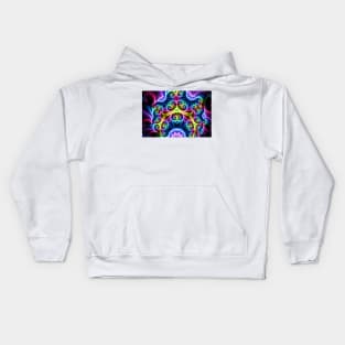 Kaleidoscopic Fractal Pattern Kids Hoodie